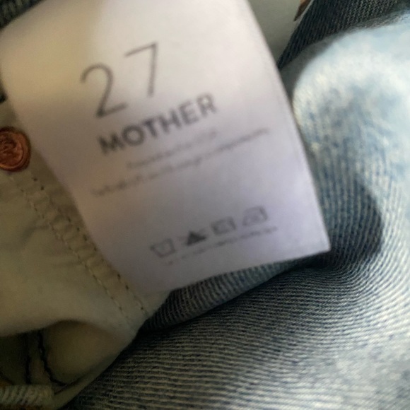 ASO Alessandra Ambrosio Mother The Thrasher Striped Hanging By A Thread Jeans 27 - Picture 4 of 16